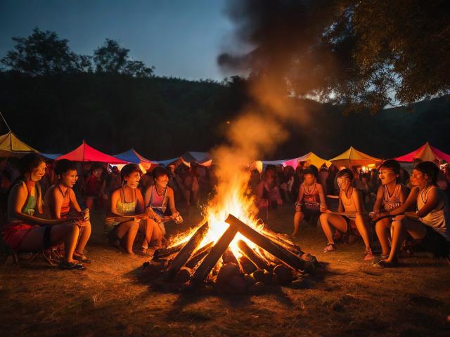 九游体育网站_ 乡村篝火晚会运动会，乡土气息浓郁的运动盛典，篝火晚会集体游戏